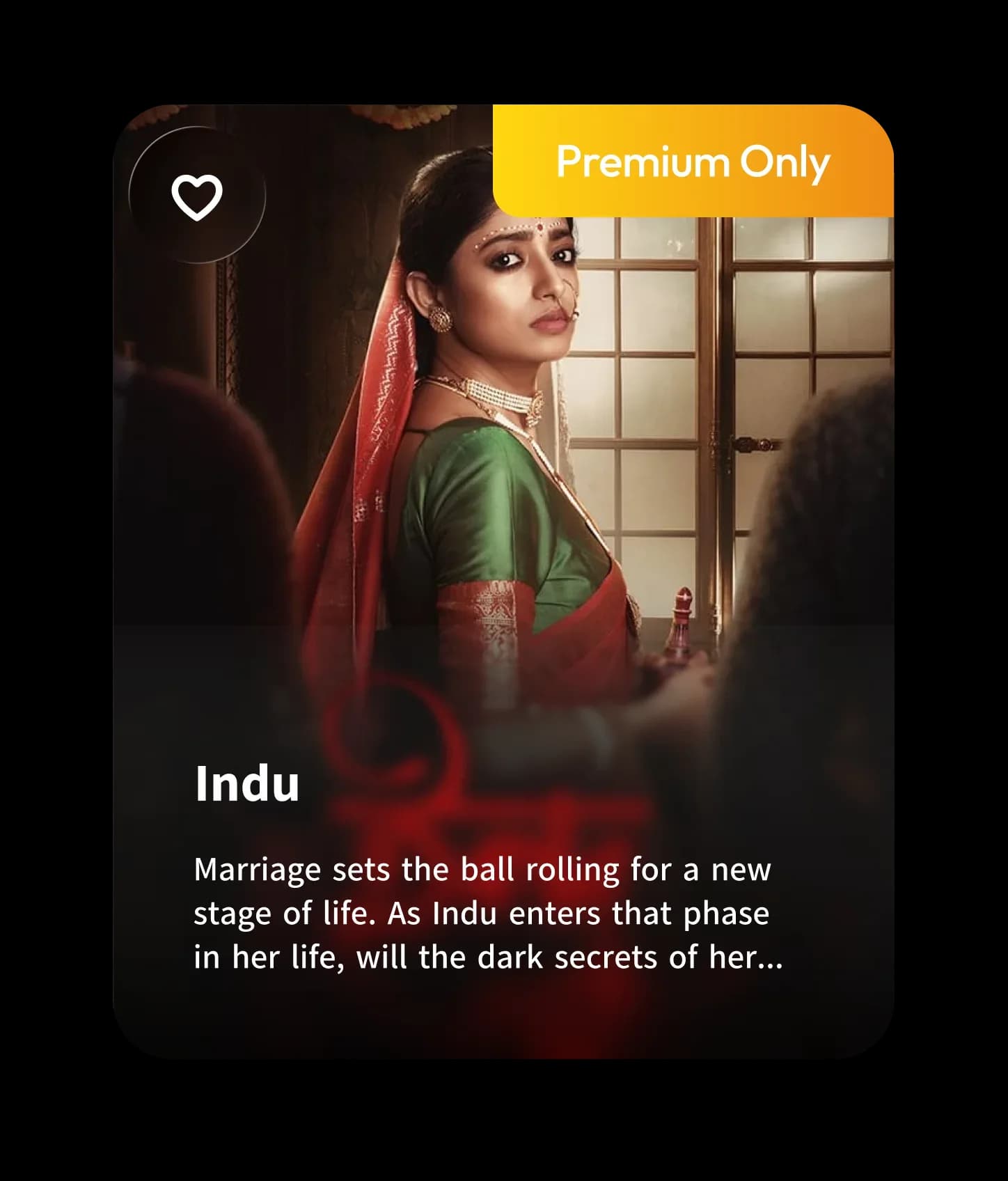 Series card with an upgrade prompt attached to a specific title
