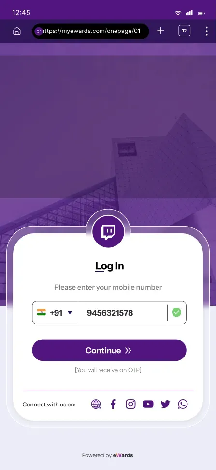 Login & promos